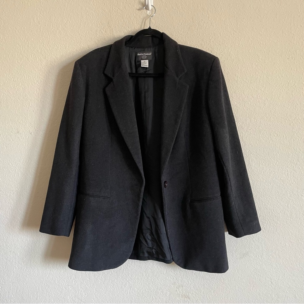 Foret De Framboise Paris New York Milano L wool Black Blazer Jacket winter